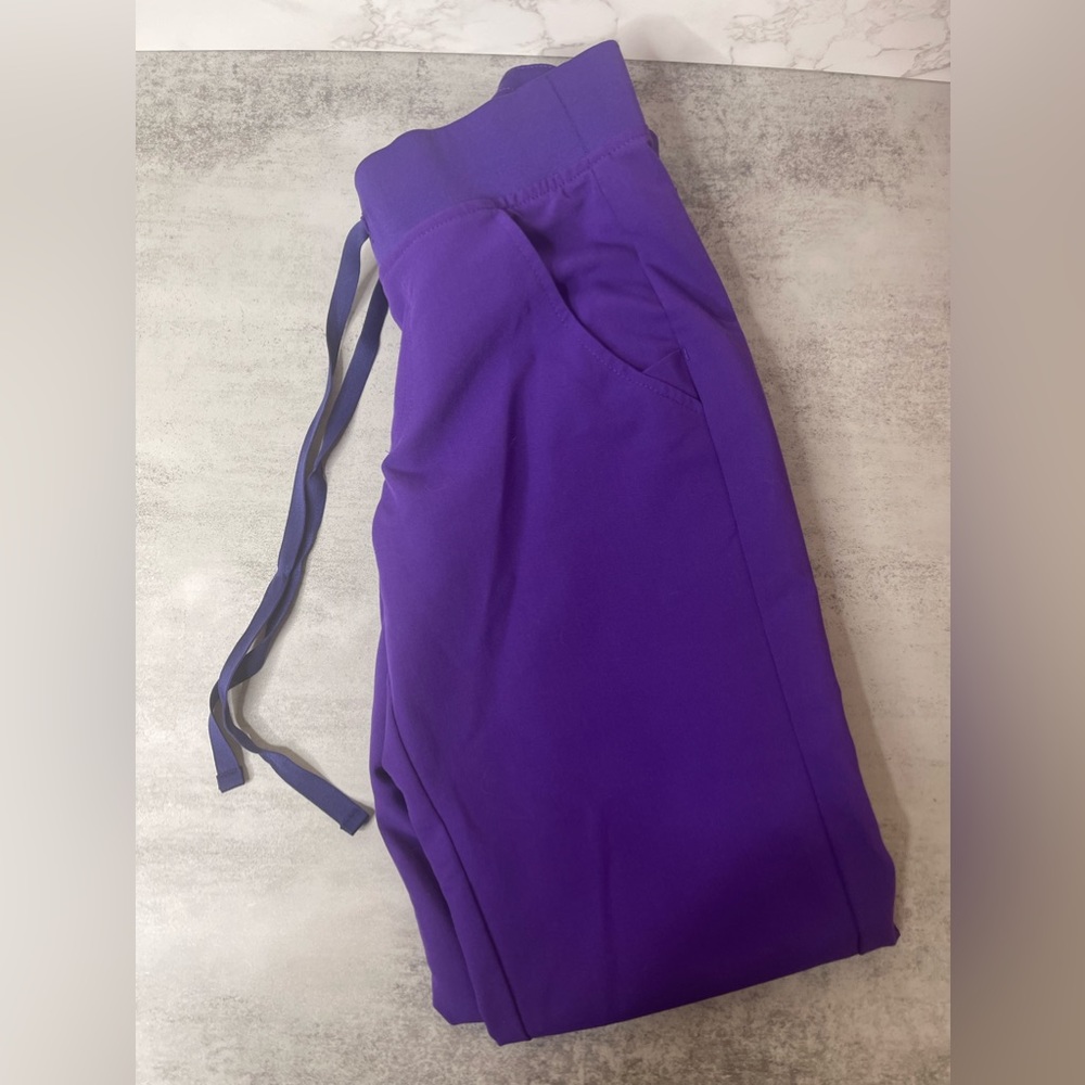 FIGS XXS/P Dark Purple Scrub Bottoms